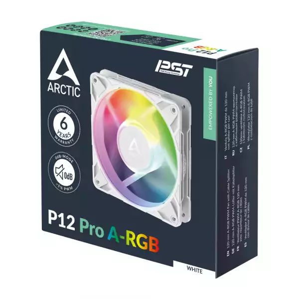 Arctic вентилатор Fan 120mm P12 Pro A-RGB (White)
