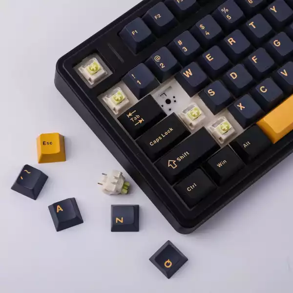 Aula геймърска механична клавиатура Wireless Gaming Mechanical Keyboard F75 Thunder Black - Reaper Switch [Linear] (English US)