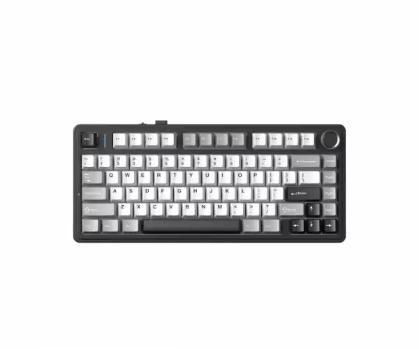Aula геймърска механична клавиатура Wireless Gaming Mechanical Keyboard F75HE - Black King Magnetic Switch [Linear] (English US), Black, Gray