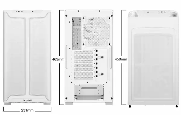 be quiet! кутия Case ATX - Pure Base 501 DX White