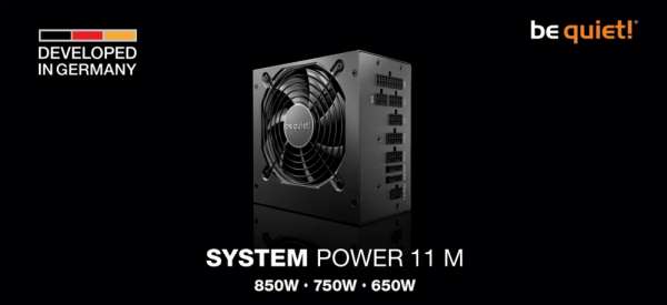 be quiet! захранване PSU ATX 3.1 Gold - System Power 11 M 750W - Full-Modular, System Integration Edition, Bulk