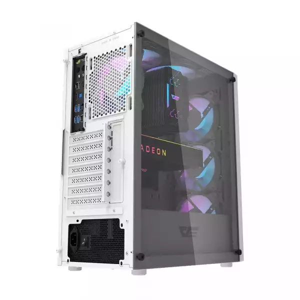 Darkflash кутия Case ATX - DK352 White - 4 fans included