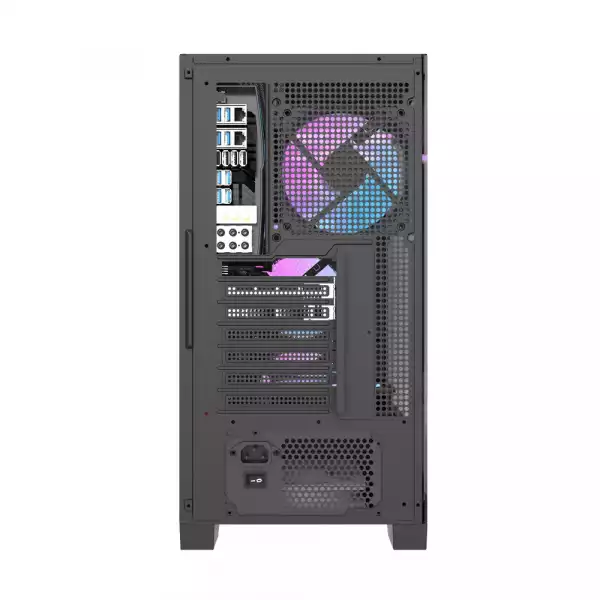 Darkflash кутия Case ATX - DRX70 Mesh Black - Addressable RGB 4 fans, USB-C