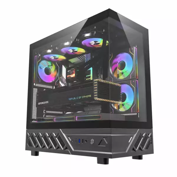 Darkflash кутия Case ATX - DS950 Black - 6 x 120 mm Infinity Mirror A-RGB