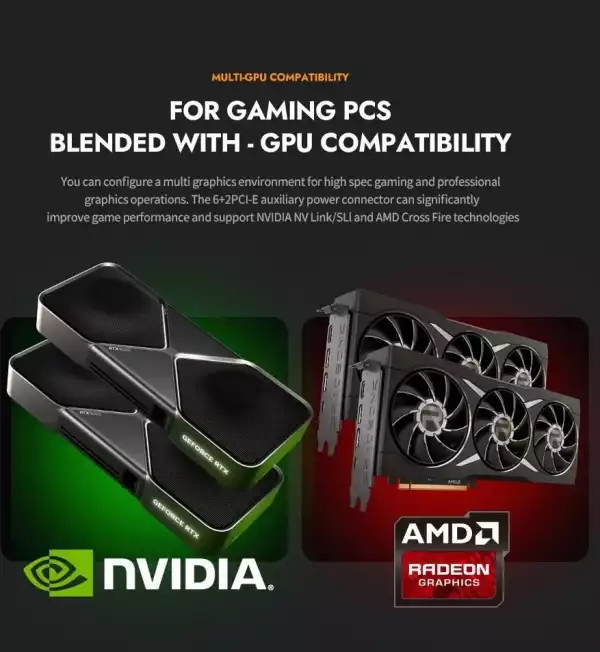 Darkflash захранване PSU ATX 3.1 1250W Gold, Full Modular, PCIe 5.1 - PMT1250 A3