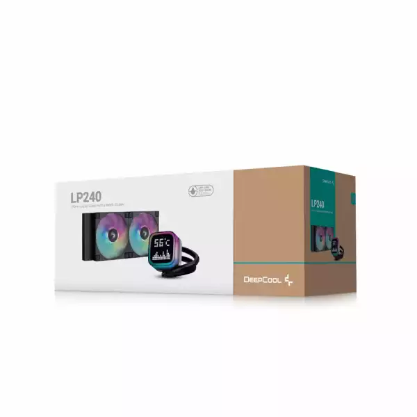 DeepCool водно охлаждане Water Cooling LP240 - LCD Screen, A-RGB