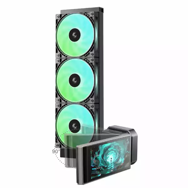 DeepCool водно охлаждане Water Cooling LT360 VISION ARGB - 4.5 inch IPS LCD screen - LGA1851/AM5