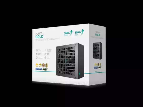 DeepCool захранване PSU ATX 3.1 750W Gold, Full Modular - PQ750G