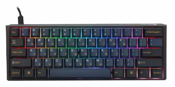 Ducky професионална геймърска механична клавиатура Professional Gaming Mechanical Keyboard One 3 Pro Mini Nazca Line - 8K, Cherry MX2A RGB Red [Linear]