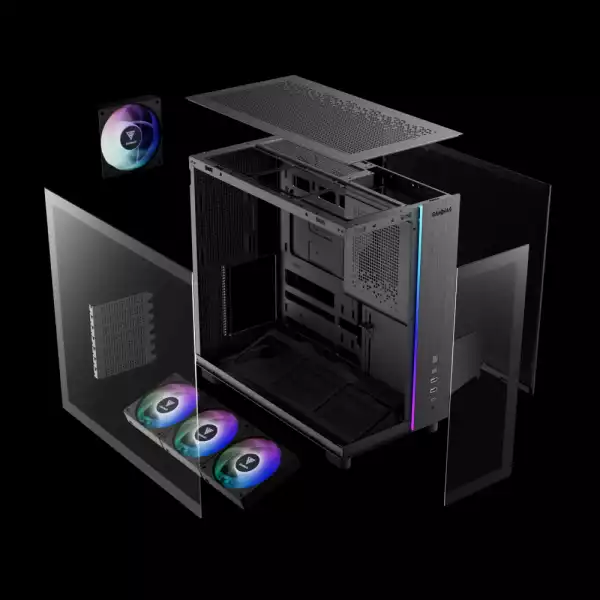 Gamdias кутия Case ATX - ATLAS M4 - A-RGB, USB-C