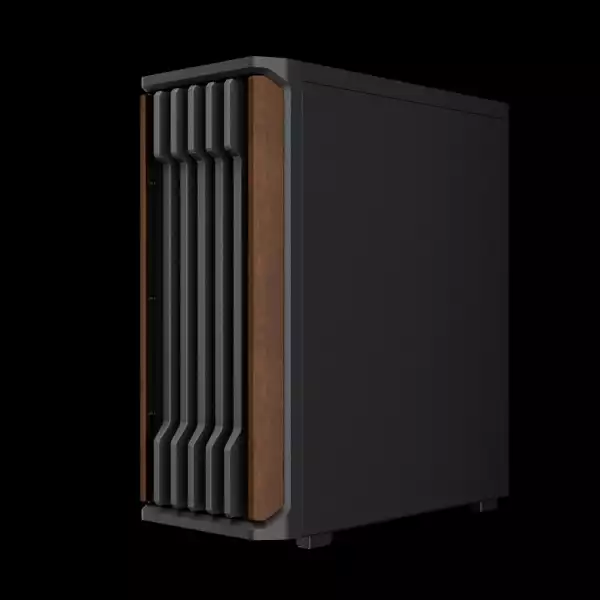 Gamdias кутия Case ATX - AURA GC11 Wood Black - USB-C