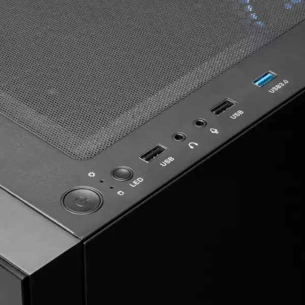 Gamdias кутия Case ATX - TALOS E3 - aRGB, Tempered Glass