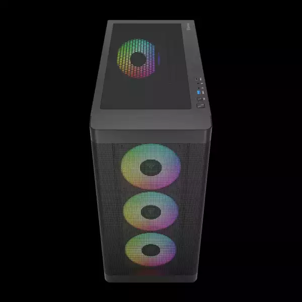 Gamdias кутия Case E-ATX - ATHENA M3 Black - USB-C, 4 x 120 mm A-RGB, Mesh, Tempered Glass