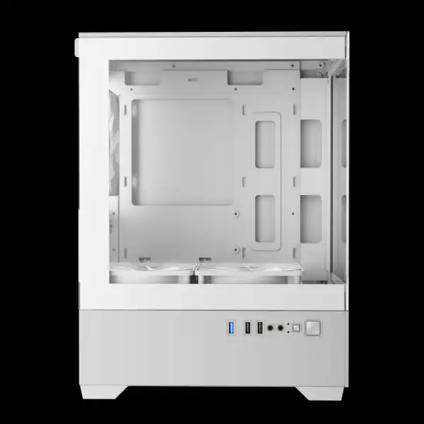Gamdias кутия Case mATX - AURA GC9M White - 3 x 120 mm A-RGB, Tempered Glass