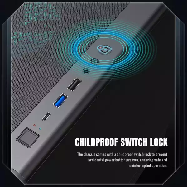 Gamemax кутия Case ATX - Storm 2 AB - 6 x 120 mm Addressable RGB fans