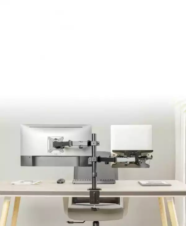 Gembird Стойка за монитор с лаптоп стойка Monitor Mount with Laptop holder - MA-DA-03