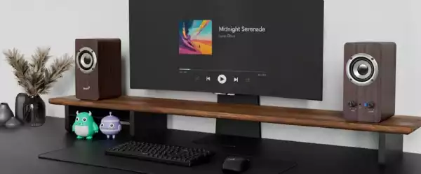 Genius тонколони Speakers 2.0 - SP-HF400 - 10W RMS, Dark Brown