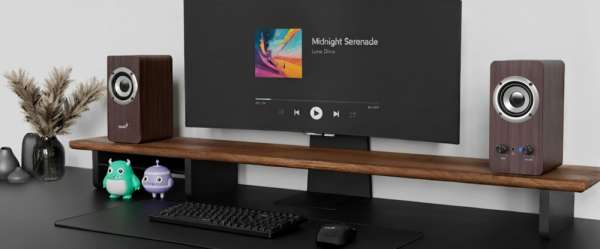 Genius тонколони Speakers 2.0 - SP-HF400 - 10W RMS, Pine Wood