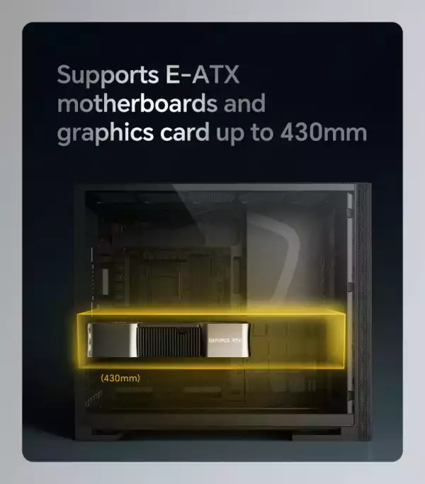 Geometric Future кутия Case EATX - Model 5 Vent White - 5 x 140 mm aRGB fans included
