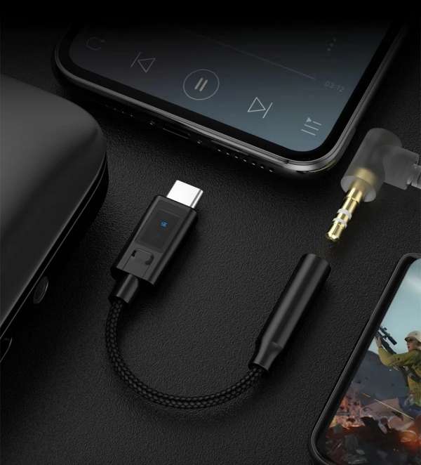 KZ преходник Adapter Type-C M to 3.5mm Hi-Fi DAC Amplifier with EQ - AM02