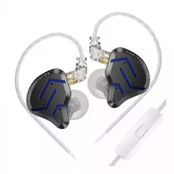 KZ професионални слушалки Hi-Fi In-Ear-Monitors - ZSN PRO 2 Midnight Black (Limited version), Mic