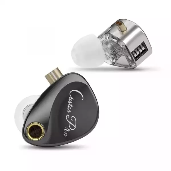 KZ професионални слушалки Hi-Fi In-Ear-Monitors - Castor Pro Gray Mic (Bass version) - Bass Up Edition