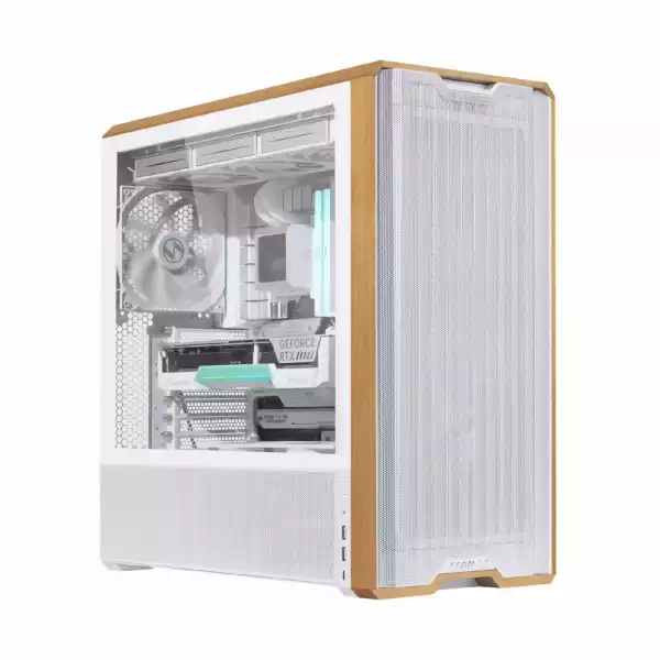 Lian Li кутия Case ATX - LANCOOL 217 WOOD - White