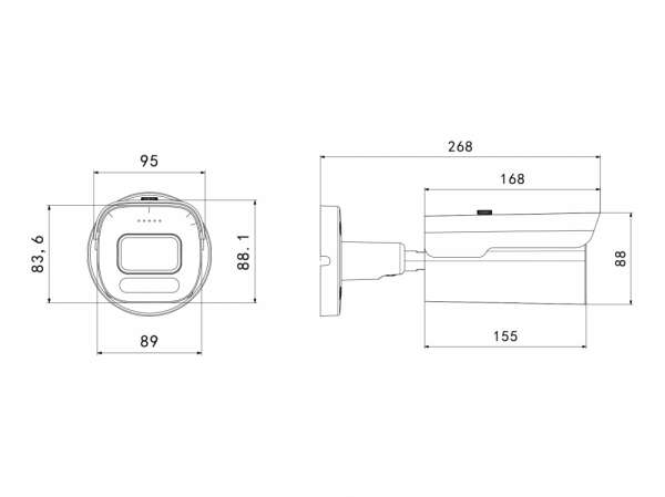 Longse IP Bullet - 4k 8MP, Starlight, 5X Motor Zoom 2.7-13.5mm, POE, Mic, AI - BMMB5XRL800WH-POE-MIC