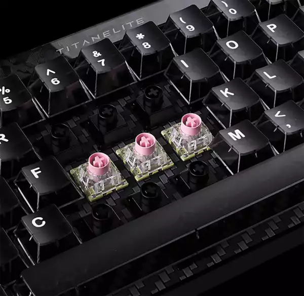 Madlions професионална геймърска механична клавиатура Professional Gaming Mechanical Keyboard TITAN 68 TURBO - 8K, Magnetic Fuguang Switches (English US), Blac