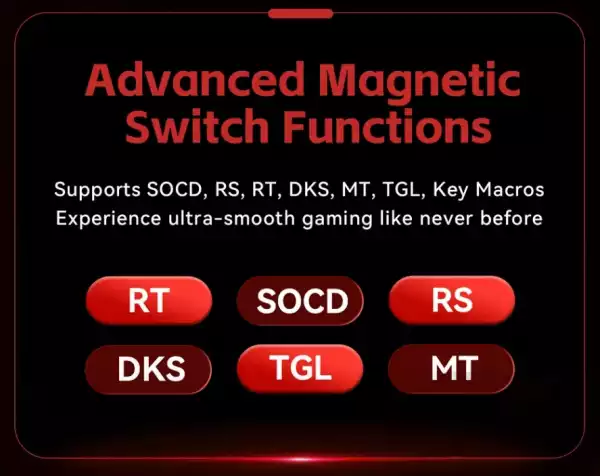 Madlions професионална геймърска механична клавиатура Professional Gaming Mechanical Keyboard MAD 60 HE RGB - 1K, Magnetic Amber Pro Switches - White