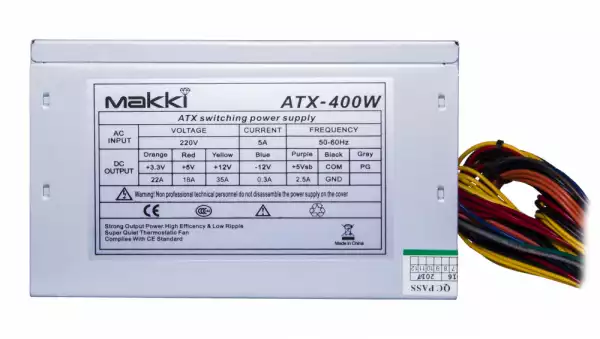 Makki Захранване PSU ATX-400W MAKKI-ATX400-120