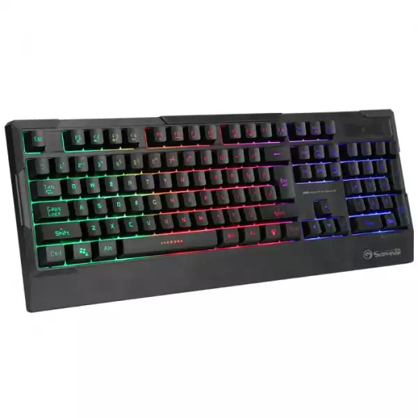 Marvo геймърска клавиатура Gaming Keyboard K606 - Wrist support, 104 keys, Anti-ghosting, Backlight - MARVO-K606