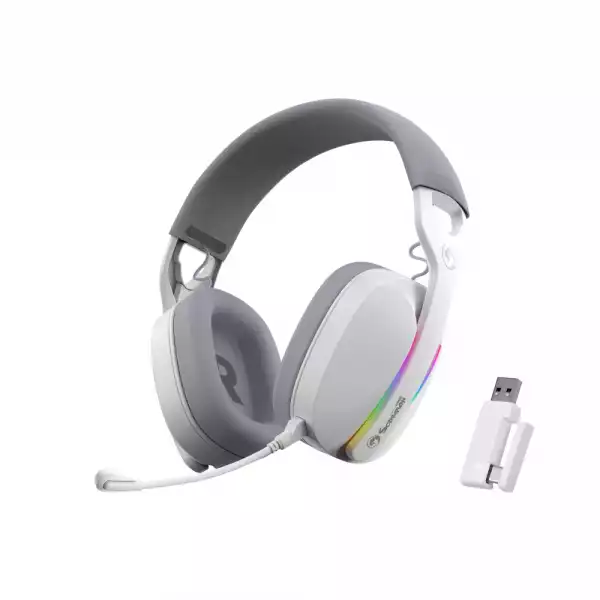 Marvo Геймърски слушалки Gaming Headphones Pulz 70S White - 7.1 RGB - MARVO-HG9086-WH