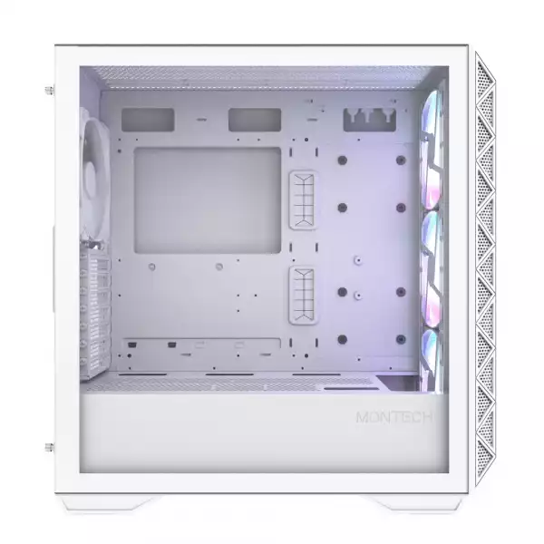 Montech кутия AIR 903 MAX, Mid-tower, TG, 4x140mm Fans, ARGB, White