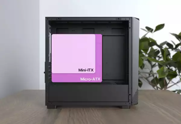 Montech кутия Case mATX - X5M (B) - 4 x 120 mm A-RGB, USB-C