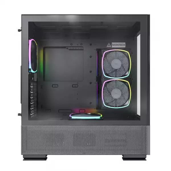 Montech кутия SKY TWO, Mid-tower Case, TG, 4x120mm ARGB Fans, Black