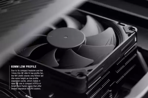 Noctua Охлаждане CPU Cooler NH-L9x65 chromax.black - LGA1851/1700/1200/AM5