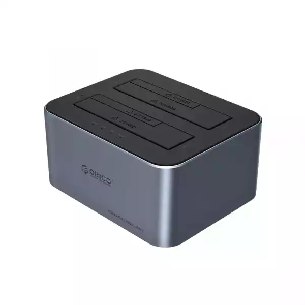 Orico докинг станция Storage - HDD/SSD Dock - 2 BAY Offline Clone 2.5/3.5 USB-C/USB-A - 6626C3-C-V1