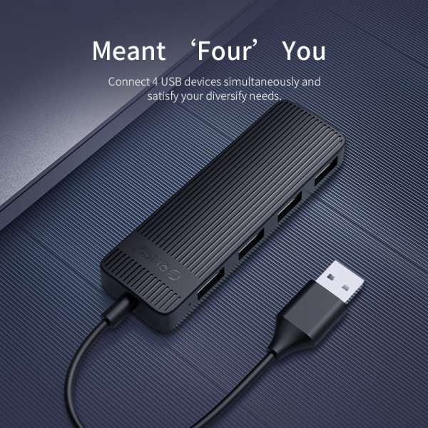 Orico хъб USB2.0 HUB 4 port White - FL02-WH