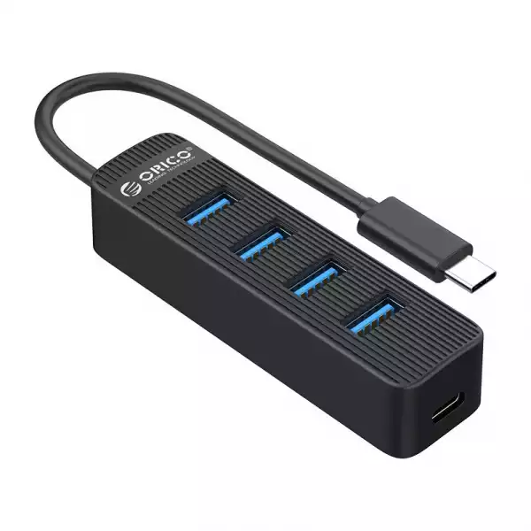 Orico хъб USB3.0 HUB 4 port - Type C input, aux Type-C power input - TWC3-4A Orico хъб USB3.0 HUB 4 port - Type C input, aux Type-C power input - TWC3-4A