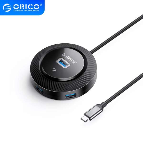 Orico хъб USB3.0 HUB Type-C - 4 x USB3.0 - YK2-C3-03-BK