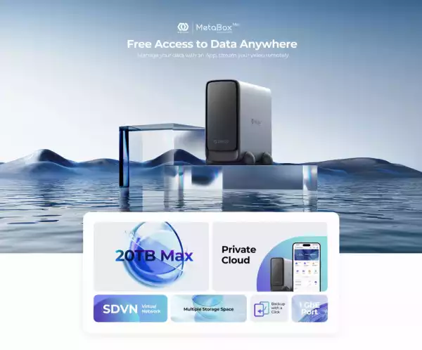 Orico NAS устройство Personal Cloud Storage MetaBox - CD3520-EU-GY