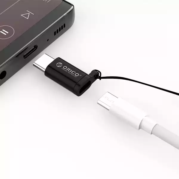 Orico преходник Adapter OTG -  USB Micro B to Type-C - CBT-MT01-SV