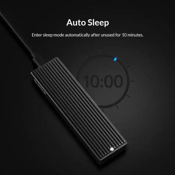 Orico външна кутия за диск Storage - Case - M.2 NVMe M-key 10 Gbps - M2PV-C3-BK-BP