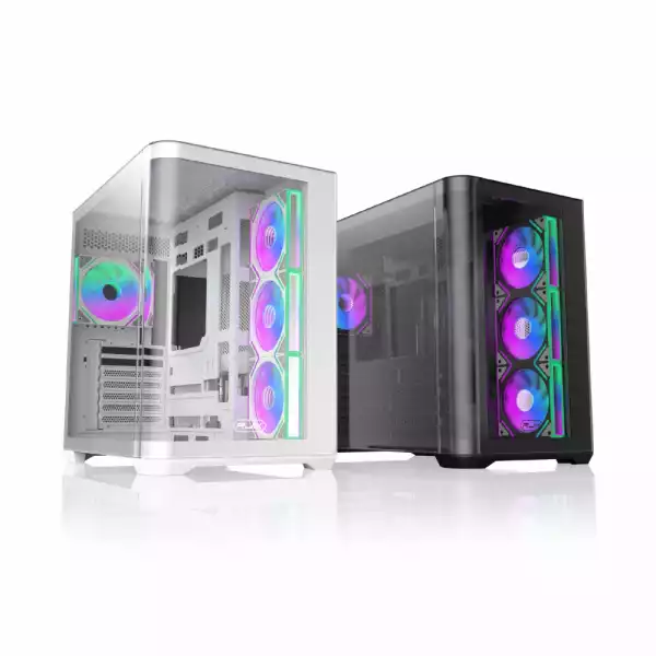 Raijintek кутия Case EATX - ATREUS BT4 Black - 4 x 120 mm Infinity Mirror ARGB Fans included