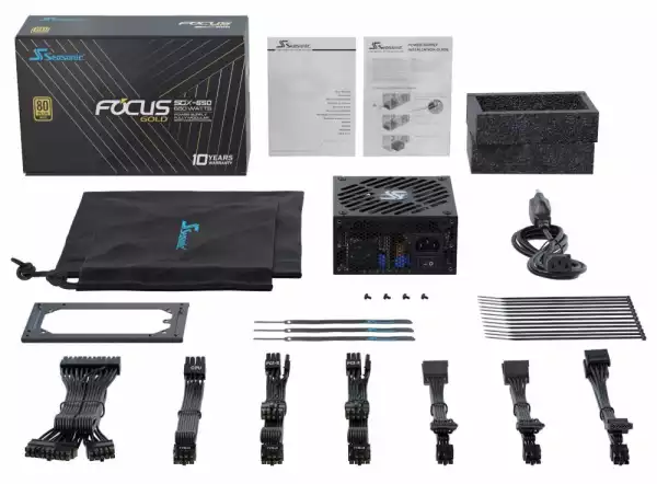 Seasonic захранване PSU SFX/ATX 650W Gold, Full Modular - FOCUS SGX-650 - SSR-650SGX