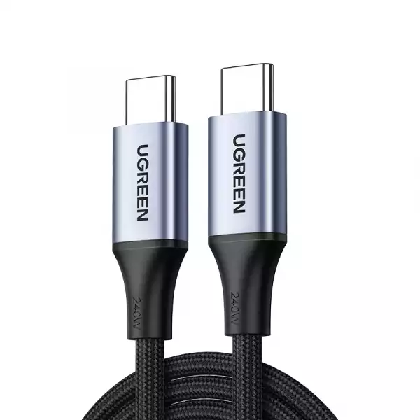 Ugreen кабел USB 2.0 Type-C M/M US535, 240W, 5A, 2m - 90440