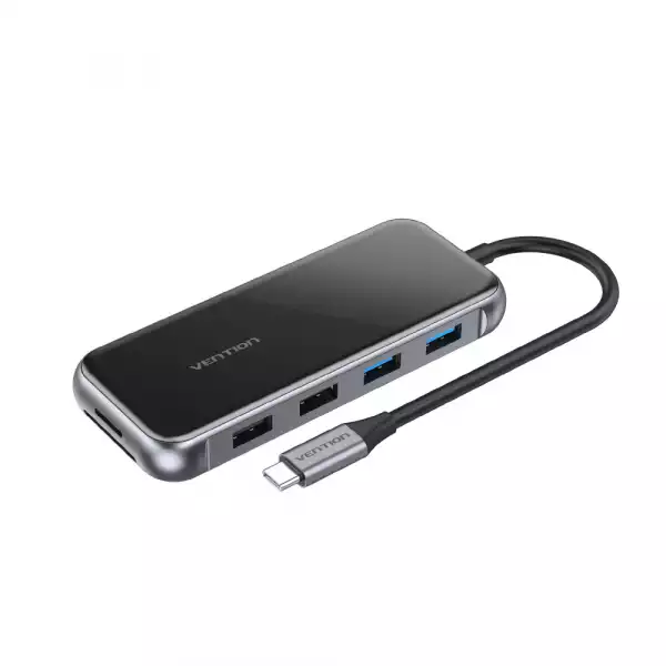 Vention докинг станция Type-C Docking Station Power Distribution 3.0 87W - HDMI, Type-C x 1, USB3.0 x 2, USB 2.0 x 2, LAN, SD/TF, VGA - TFGHB Vention докинг станция Type-C Docking Station Power Distribution 3.0 87W - HDMI, Type-C x 1, USB3.0 x 2, USB 2.0 x 2, LAN, SD/TF, VGA - TFGHB