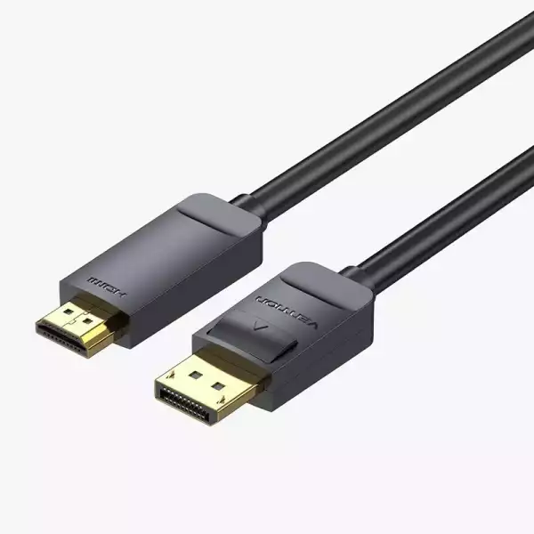 Vention кабел Cable DisplayPort to HDMI 3.0m - 4K, Gold Plated - HFOBI Vention кабел Cable DisplayPort to HDMI 3.0m - 4K, Gold Plated - HFOBI