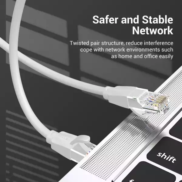 Vention Кабел LAN UTP Cat.6 Patch Cable - 0.5M Gray - IBEHD